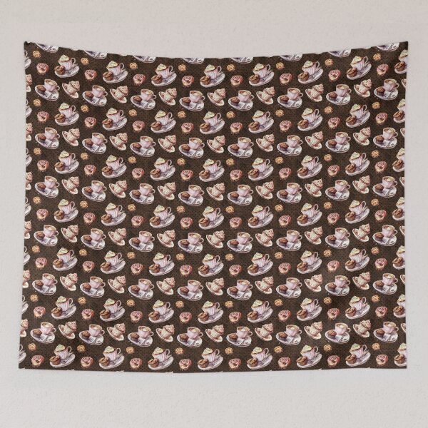Item preview, Brown and Pink Coffee Pattern designed and sold by LouieVanille.