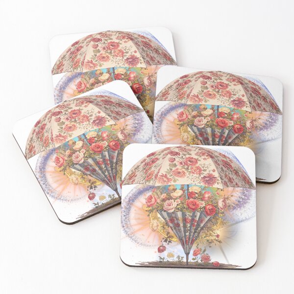 Item preview, Celestial Bloom Umbrella – Cosmic Floral Energy Art designed and sold by ChenEngEng.