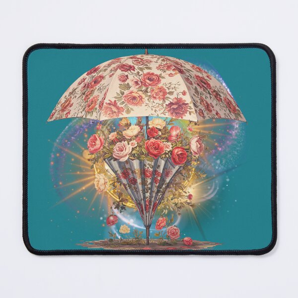 Item preview, Celestial Bloom Umbrella – Cosmic Floral Energy Art designed and sold by ChenEngEng.