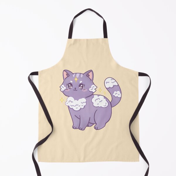 Item preview, Cute fluffy clouds cat designed and sold by Sugar and Specters .