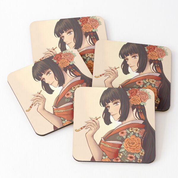 Item preview, Geisha in a flowery kimono – Japanese illustration designed and sold by SD-Din.