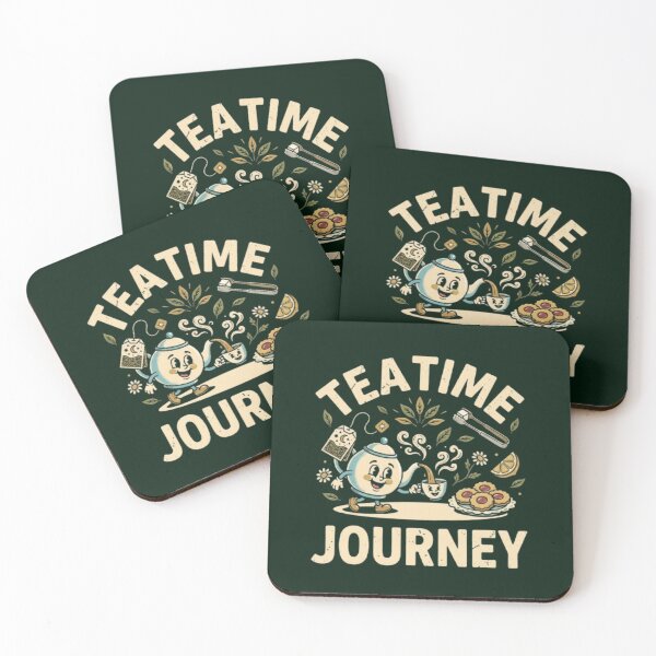 Item preview, Tea Time Journey – Whimsical Teapot & Cup Design designed and sold by Dogandesighn.