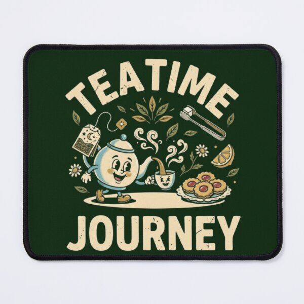 Item preview, Tea Time Journey – Whimsical Teapot & Cup Design designed and sold by Dogandesighn.
