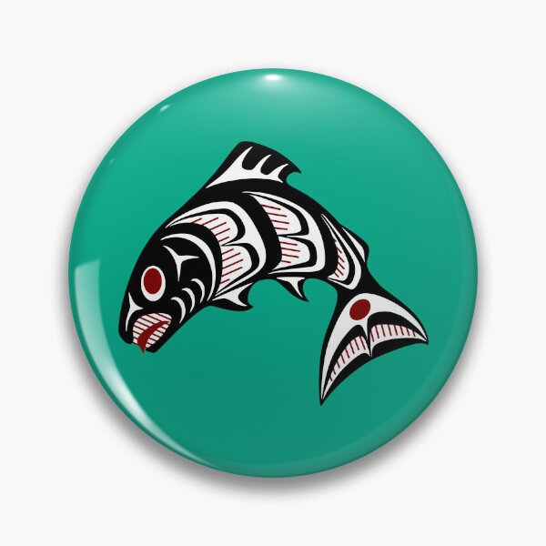 Item preview, Northwest Pacific coast Haida art Salmon designed and sold by Digital Homestead.