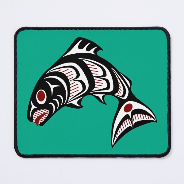 Item preview, Northwest Pacific coast Haida art Salmon designed and sold by Digital Homestead.