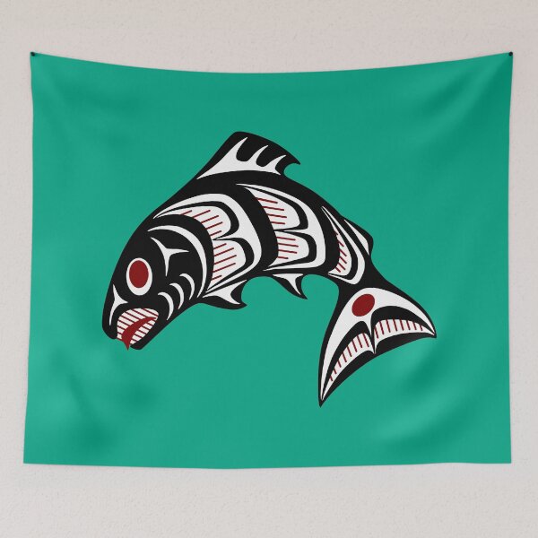 Item preview, Northwest Pacific coast Haida art Salmon designed and sold by Digital Homestead.