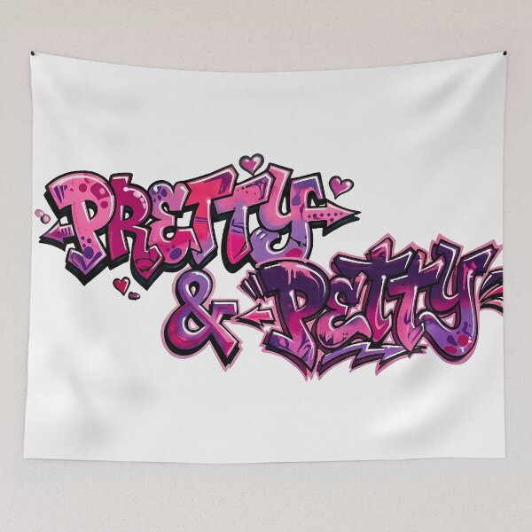 Item preview, Pretty & Petty Graffiti  designed and sold by WitchyWallpaper.