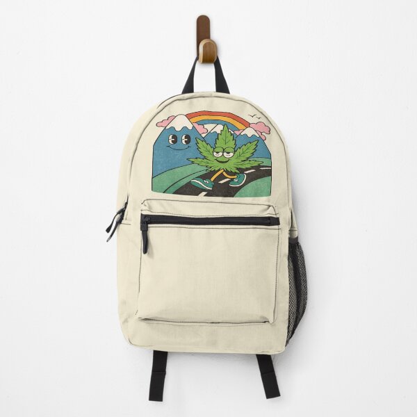 Item preview, Retro Stoner Leaf Road Trip Cartoon designed and sold by POD DYNASTY | Original Print On Demand T-Shirt Graphics.