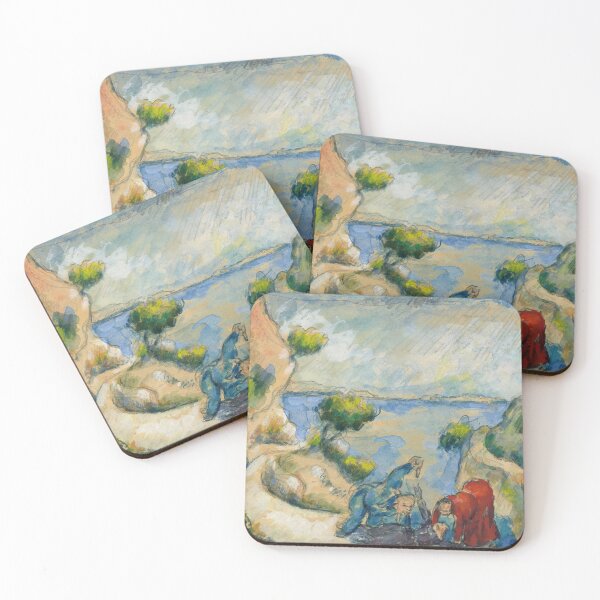 Item preview, Le Meurtre Dans La Ravine by Paul Cézanne: Post Impressionist Coastal Print designed and sold by artofuniverse.