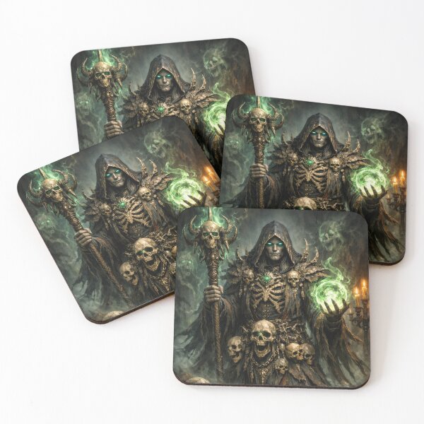 Item preview, Dark Necromancer King – Master of Death and Forbidden Magic designed and sold by DrakariArt.