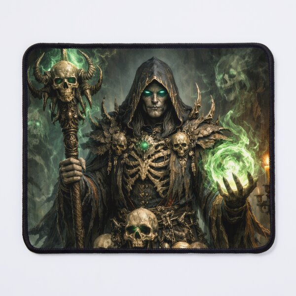 Item preview, Dark Necromancer King – Master of Death and Forbidden Magic designed and sold by DrakariArt.