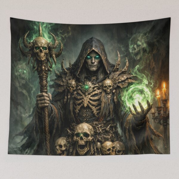 Item preview, Dark Necromancer King – Master of Death and Forbidden Magic designed and sold by DrakariArt.