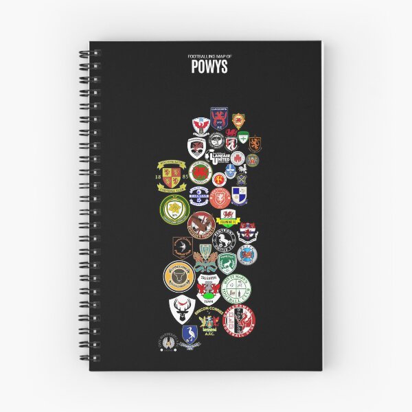 Item preview, Map Pêl-droed o Powys designed and sold by Footy-Maps.