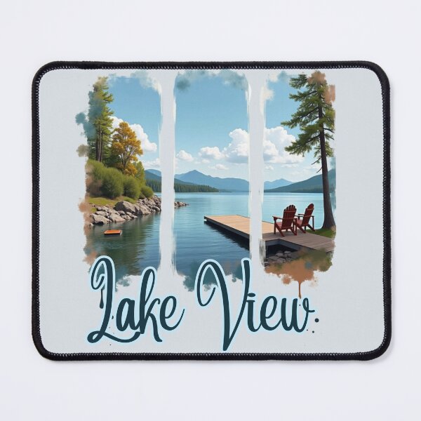 Item preview, Lake View Watercolor: Calming Nature Graphic designed and sold by PriyaMagic.