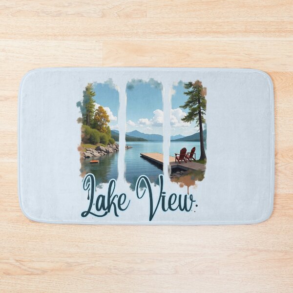 Item preview, Lake View Watercolor: Calming Nature Graphic  designed and sold by PriyaMagic.