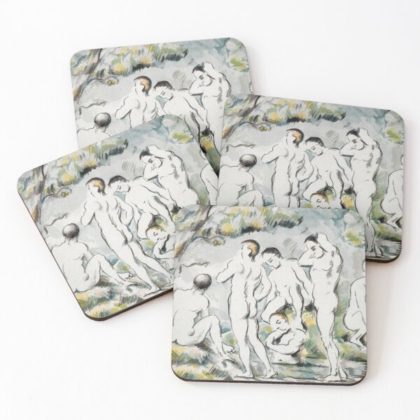 Item preview, Paul Cézanne Poster: Les Baigneurs Petite Planche: post impressionist bathers study designed and sold by artofuniverse.