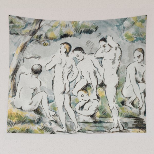 Item preview, Paul Cézanne Poster: Les Baigneurs Petite Planche: post impressionist bathers study designed and sold by artofuniverse.