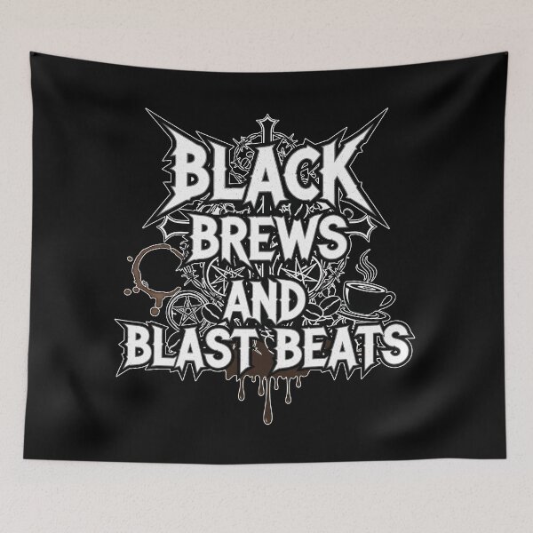 Item preview, BLACK BREWS AND BLAST BEATS designed and sold by Carl's Clothing.