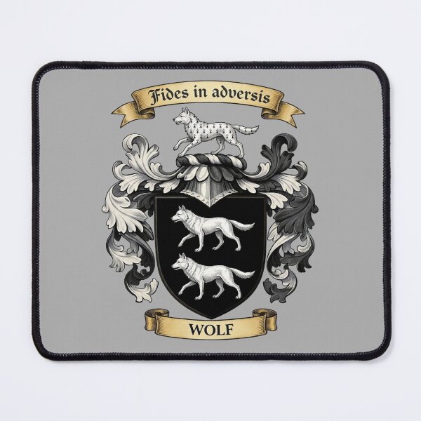 Item preview, The Wolf Family Coat of Arms designed and sold by BagTown Clans.
