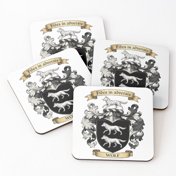 Item preview, The Wolf Family Coat of Arms designed and sold by BagTown Clans.