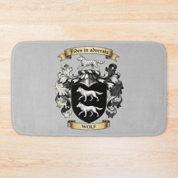 Item preview, The Wolf Family Coat of Arms designed and sold by BagTown Clans.