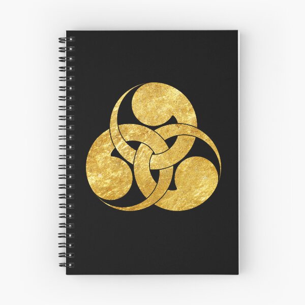 Item preview, Tadpole Mon Japanese samurai clan in faux gold designed and sold by Digital Homestead.