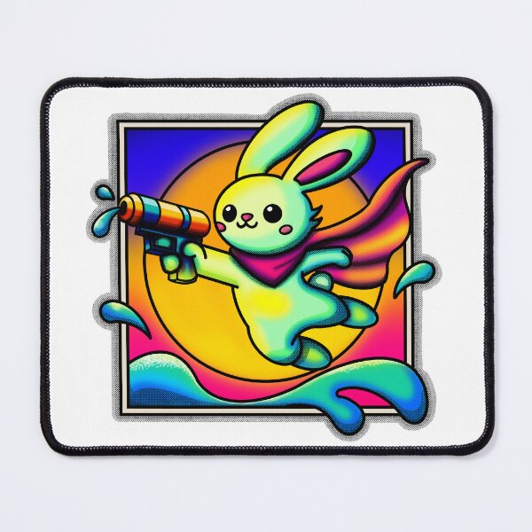 Item preview, Agent Fluffrage Rainbow Villain Bunny designed and sold by Object of Reference Designs.