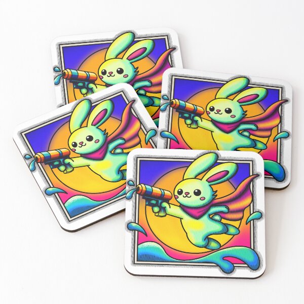 Item preview, Agent Fluffrage Rainbow Villain Bunny designed and sold by Object of Reference Designs.