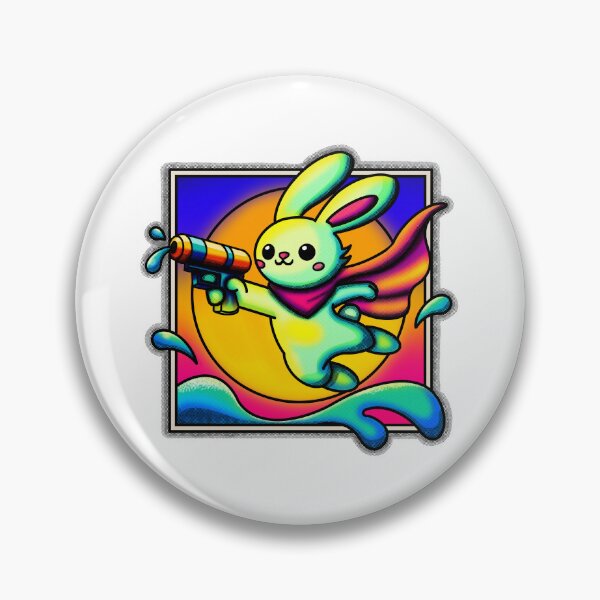 Item preview, Agent Fluffrage Rainbow Villain Bunny designed and sold by Object of Reference Designs.