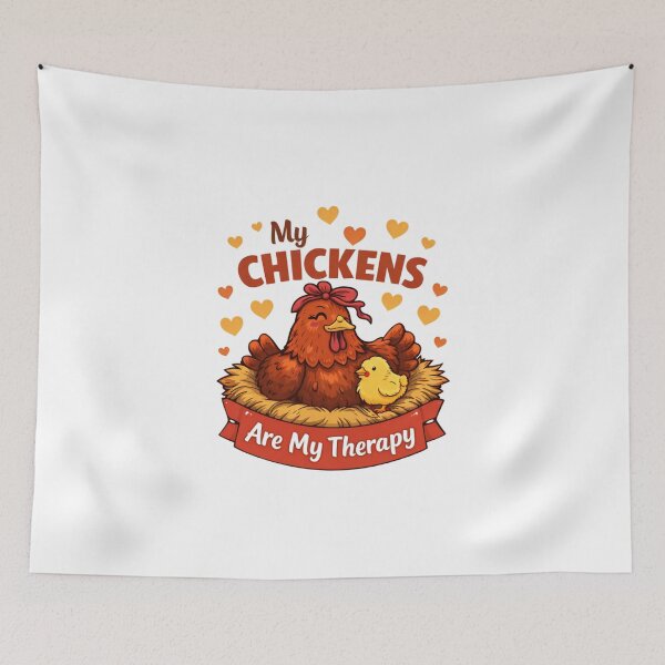 Item preview, My Chickens Are My Therapy – Funny Chicken Mom Farm Lover Gift designed and sold by HubCreates.