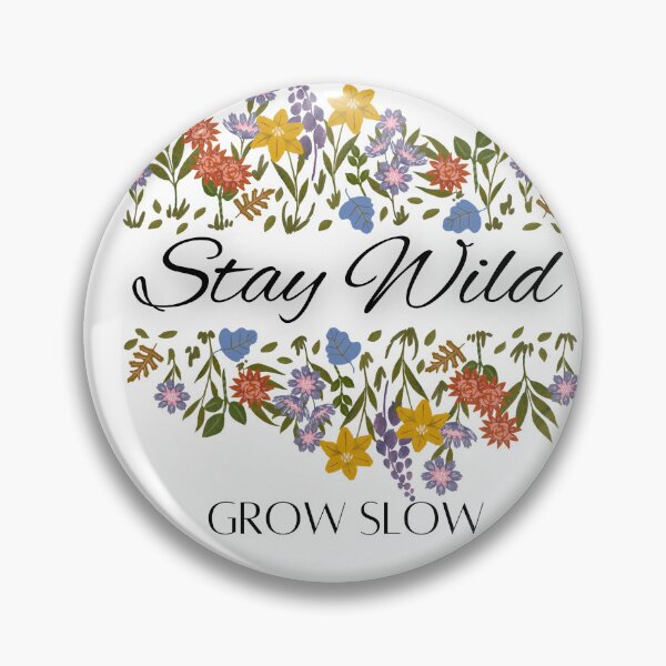 Item preview, Stay Wild, Grow Slow – Soft Life Nature Graphic Tee designed and sold by jkernz.
