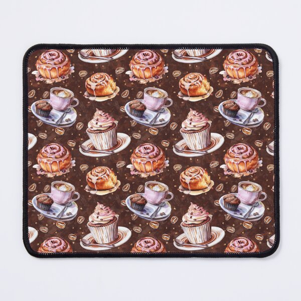 Item preview, Pink and Brown Coffee Pattern designed and sold by LouieVanille.