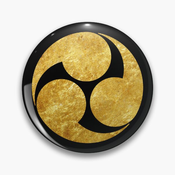 Item preview, Kobayakawa Mon Japanese clan faux gold designed and sold by Digital Homestead.