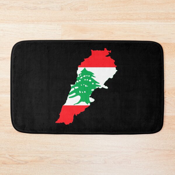 Aperçu de l'œuvre Carte du drapeau du Liban créée et vendue par DreamBrushy.