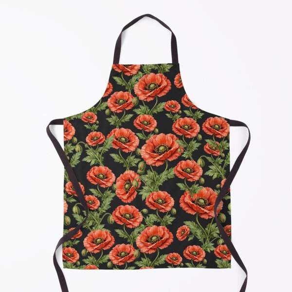 Item preview, Red Poppy Flower Botanical Illustration designed and sold by t-patterns.