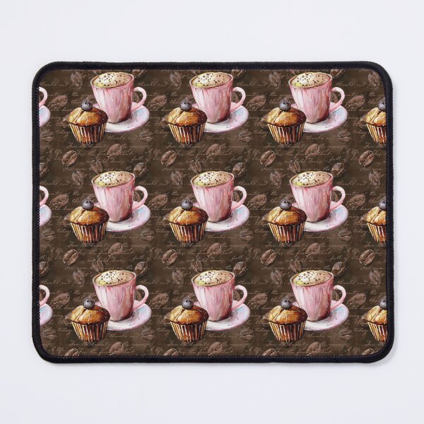 Item preview, Pink and Brown Coffee Pattern designed and sold by LouieVanille.