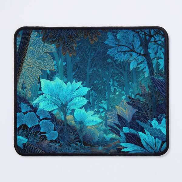 Item preview, Mystical Blue Jungle Forest designed and sold by LuminousFoundry.