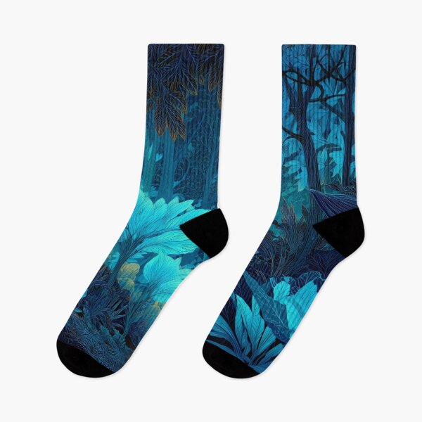 Item preview, Mystical Blue Jungle Forest designed and sold by LuminousFoundry.