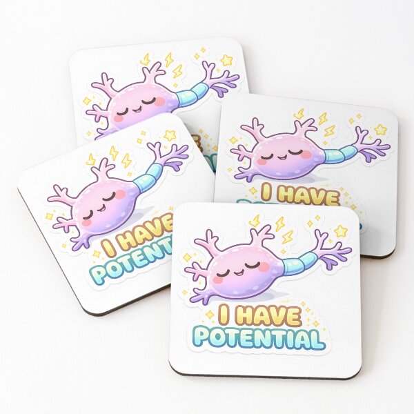 Item preview, Cute Neuron Pun - Humor Sticker designed and sold by 2ndOrderDesigns.