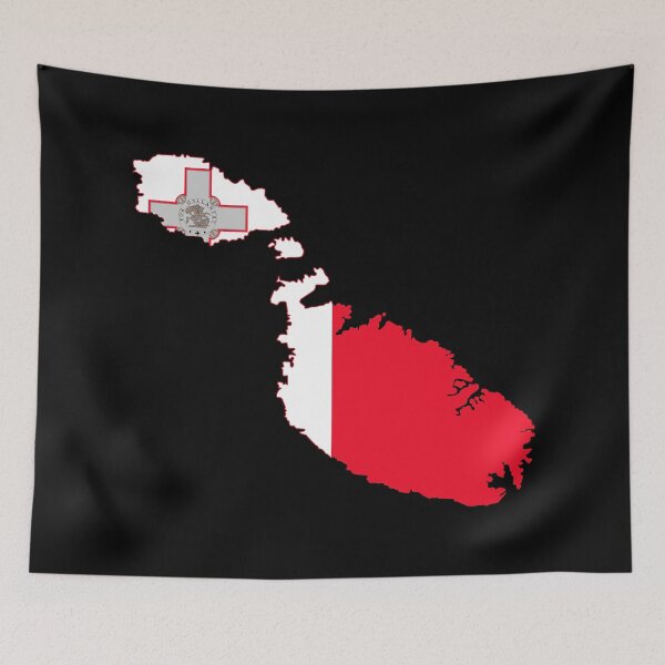 Item preview, Flag Map of Malta designed and sold by DreamBrushy.