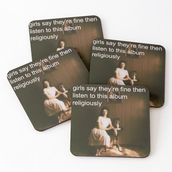Item preview, “girls say they’re fine” Ethel Cain meme designed and sold by ouijapumpkin.