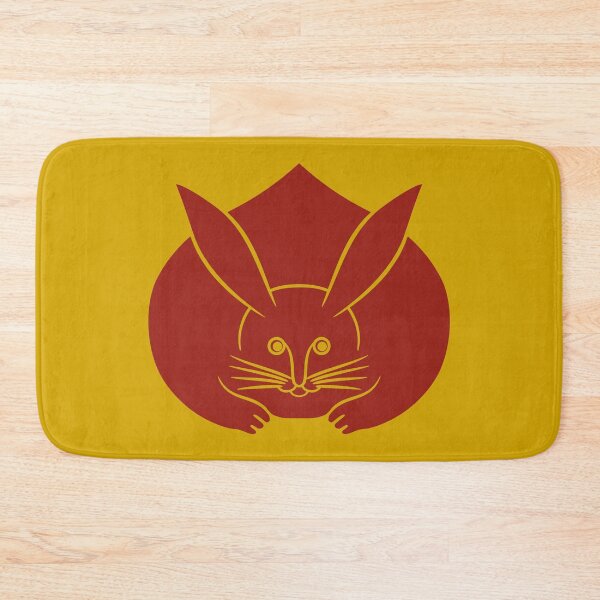 Item preview, Usagi kamon japanese rabbit in red designed and sold by Digital Homestead.