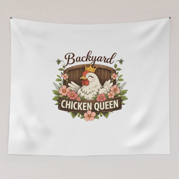 Item preview, Backyard Chicken Queen – Funny Chicken Mom Farm Lover Gift designed and sold by HubCreates.