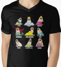 Pug Princesses Men's V-Neck T-Shirt