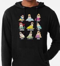 Mops Prinzessinnen Leichter Hoodie