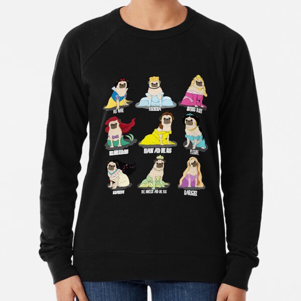 Pug Princesses Lightweight Sweatshirt
