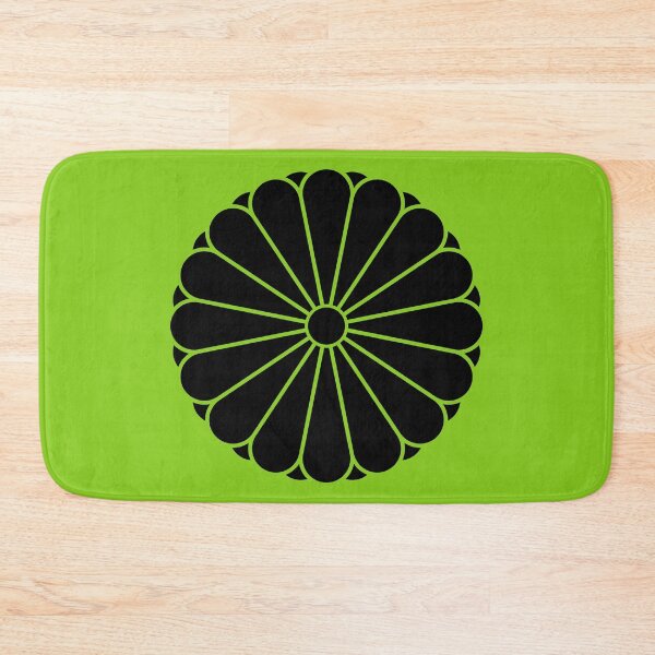 Item preview, Kiku Chrysanthemum Mon in black designed and sold by Digital Homestead.
