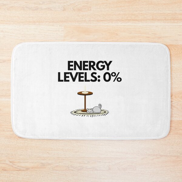 Item preview, Introvert Cat Meme Energy Levels 0% – Funny Antisocial Cat | The Introvert Cat Diaries designed and sold by ade-datt.