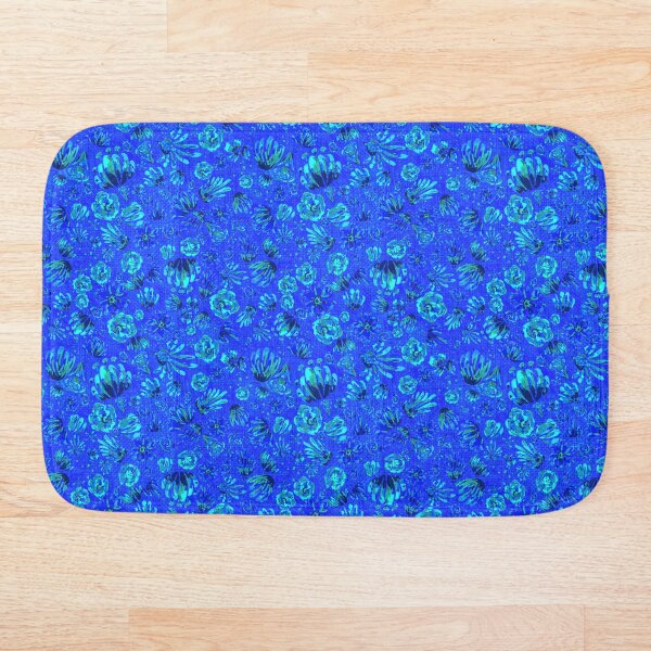 Item preview, Rave Candy Spring Collection 2026: Blacklight neon Blue Flower Party designed and sold by Sunflowerstudio1.