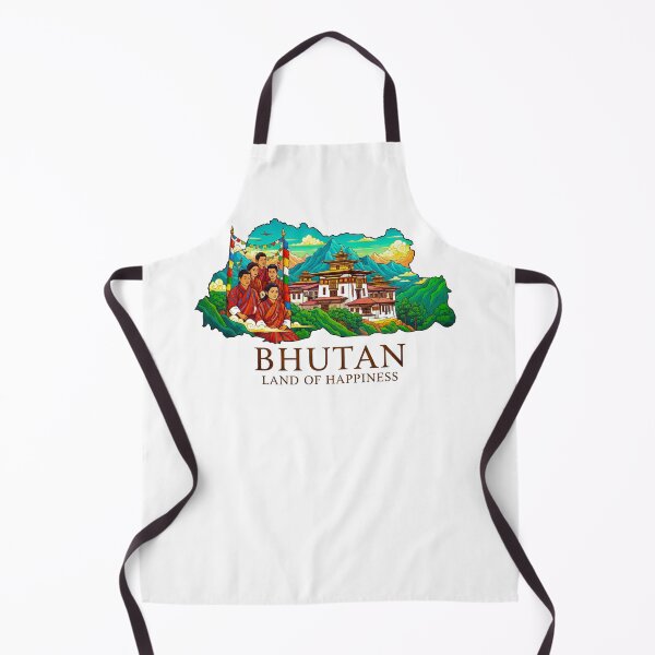 Item preview, Bhutan Map Land of Happiness and Himalayan Monastery Art designed and sold by AbulailArt.